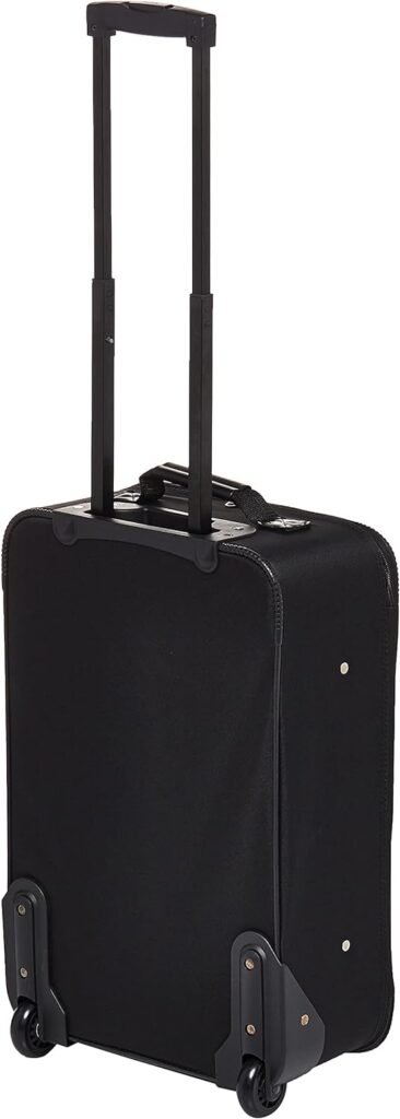 American Tourister Fieldbrook XLT Softside Upright Luggage, Black, 4-Piece Set (BB/WD/21/25 UP)