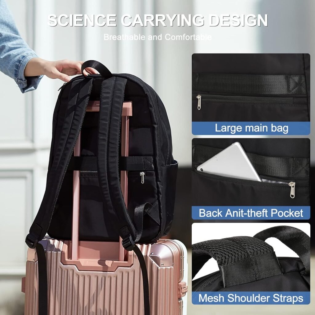 Large Travel Backpack Women, Carry On Backpack,Hiking Backpack Waterproof Outdoor Sports Rucksack Casual Daypack, Laptop Backpack Flight Approved,Light Purple Large Travel Backpack Women, Carry On Backpack,Hiking Backpack Waterproof Outdoor Sports Rucksack Casual Daypack, Laptop Backpack Flight Approved,Light Purple