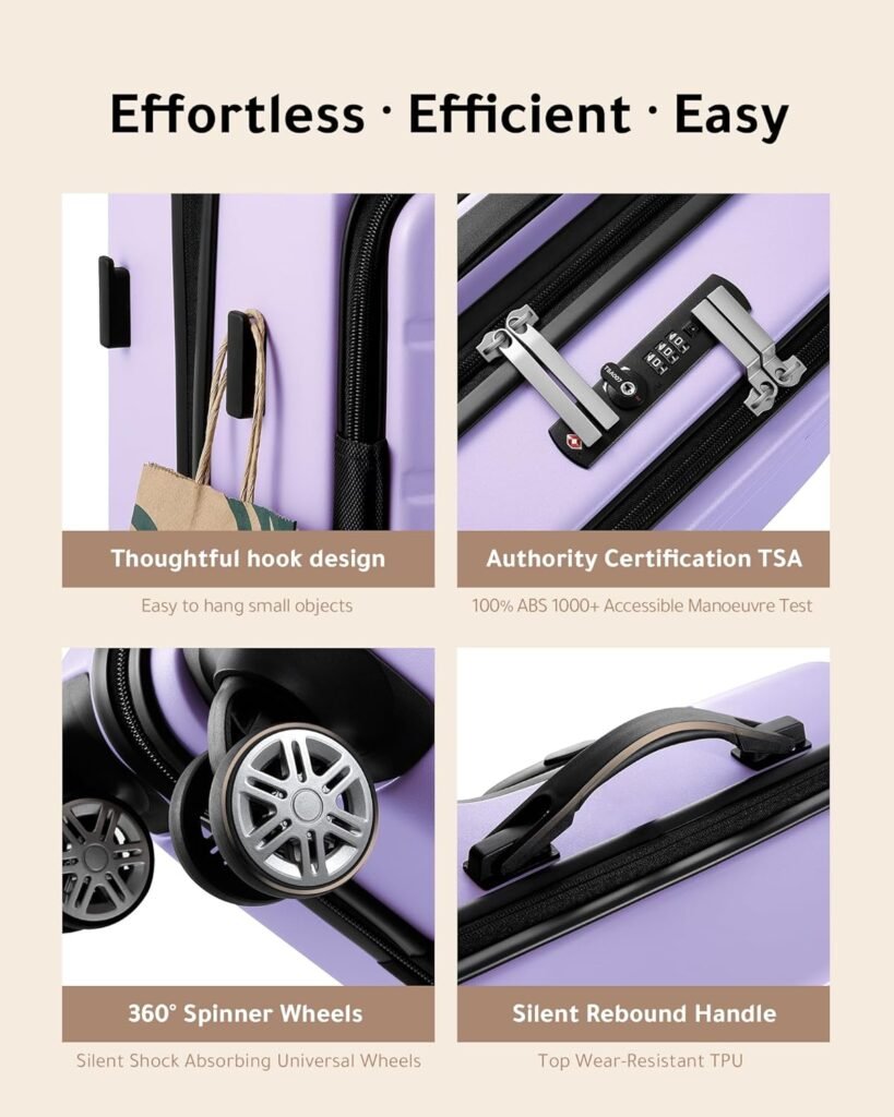 LUGGEX Carry On Luggage 22x14x9 Airline Approved, Expandable Polycarbonate Hard Shell Suitcase with Front Pocket and USB Port (Black, 20 Inch) LUGGEX Carry On Luggage 22x14x9 Airline Approved, Expandable Polycarbonate Hard Shell Suitcase with Front Pocket and USB Port (Black, 20 Inch)