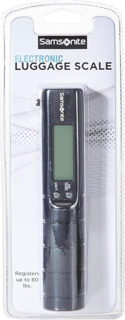 Samsonite Electronic Luggage Scale, Black, One Size