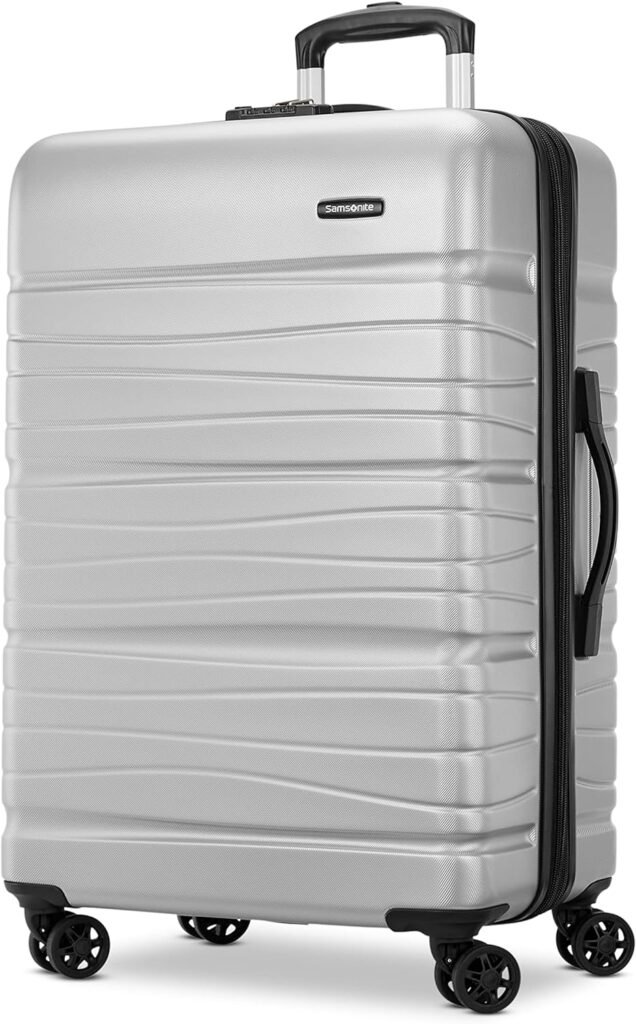 Samsonite Evolve SE Hardside Expandable Luggage with Double Wheels, Matte Burgundy, Large Spinner