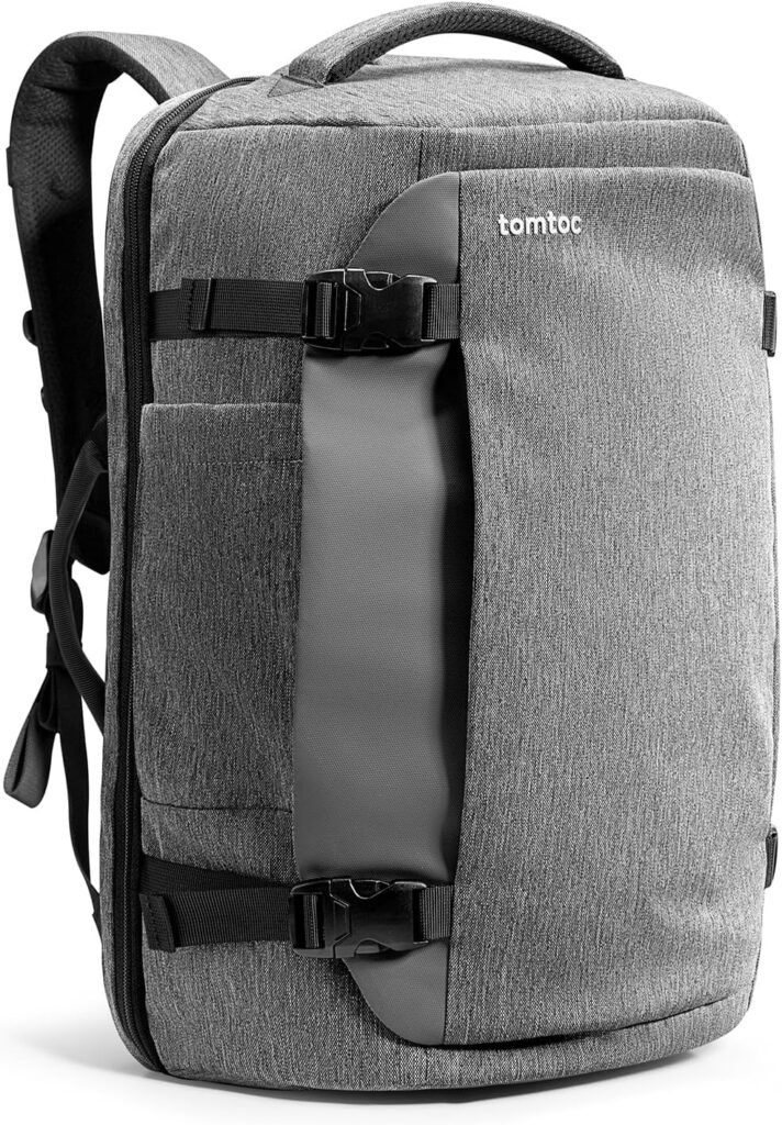 tomtoc Travel Backpack 40L, TSA Friendly Flight Approved Carry-on Luggage Hand Backpack, Water-resistant Lightweight Business Rucksack, Durable Large Weekender Bag Daypack Fits 17.3 Inch Laptop tomtoc Travel Backpack 40L, TSA Friendly Flight Approved Carry-on Luggage Hand Backpack, Water-resistant Lightweight Business Rucksack, Durable Large Weekender Bag Daypack Fits 17.3 Inch Laptop