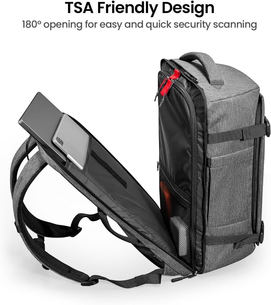 tomtoc Travel Backpack 40L, TSA Friendly Flight Approved Carry-on Luggage Hand Backpack, Water-resistant Lightweight Business Rucksack, Durable Large Weekender Bag Daypack Fits 17.3 Inch Laptop tomtoc Travel Backpack 40L, TSA Friendly Flight Approved Carry-on Luggage Hand Backpack, Water-resistant Lightweight Business Rucksack, Durable Large Weekender Bag Daypack Fits 17.3 Inch Laptop