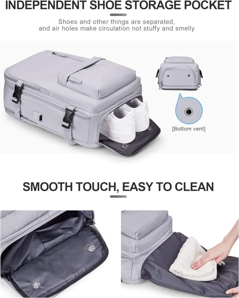 VGCUB Carry on Backpack,Large Travel Backpack for Women Men Airline Approved Gym Backpack Business Laptop Daypack