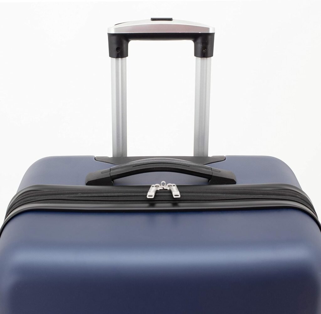 Wrangler Smart Luggage Set with Cup Holder and USB Port, Olive Green, 20-Inch Carry-On