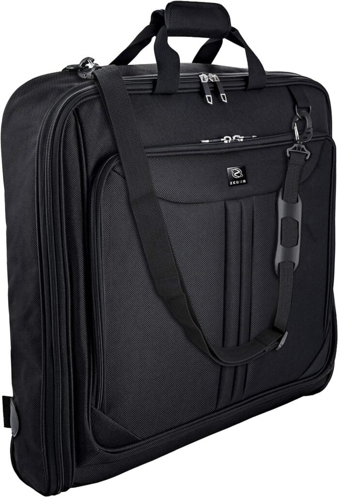 ZEGUR Suit Carry On Garment Bag for Travel  Business Trips With Shoulder Strap