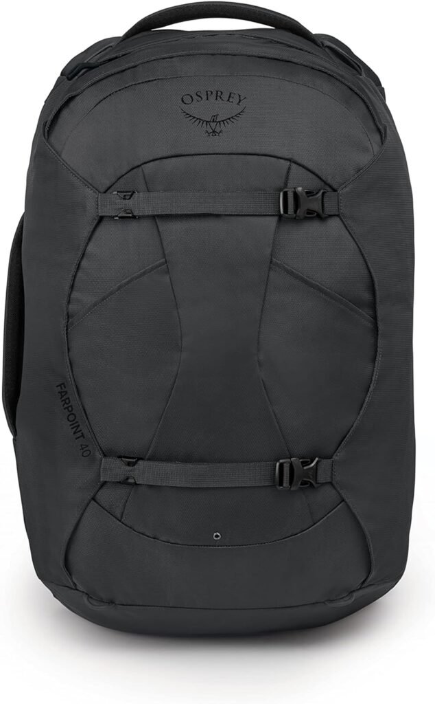 Osprey Farpoint 40L Mens Travel Backpack, Black