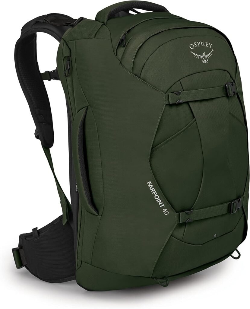 Osprey Farpoint 40L Mens Travel Backpack, Black