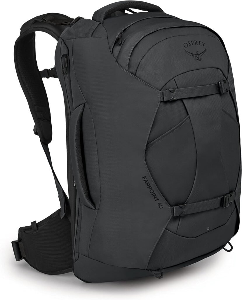 Osprey Farpoint 40L Mens Travel Backpack, Tunnel Vision Grey