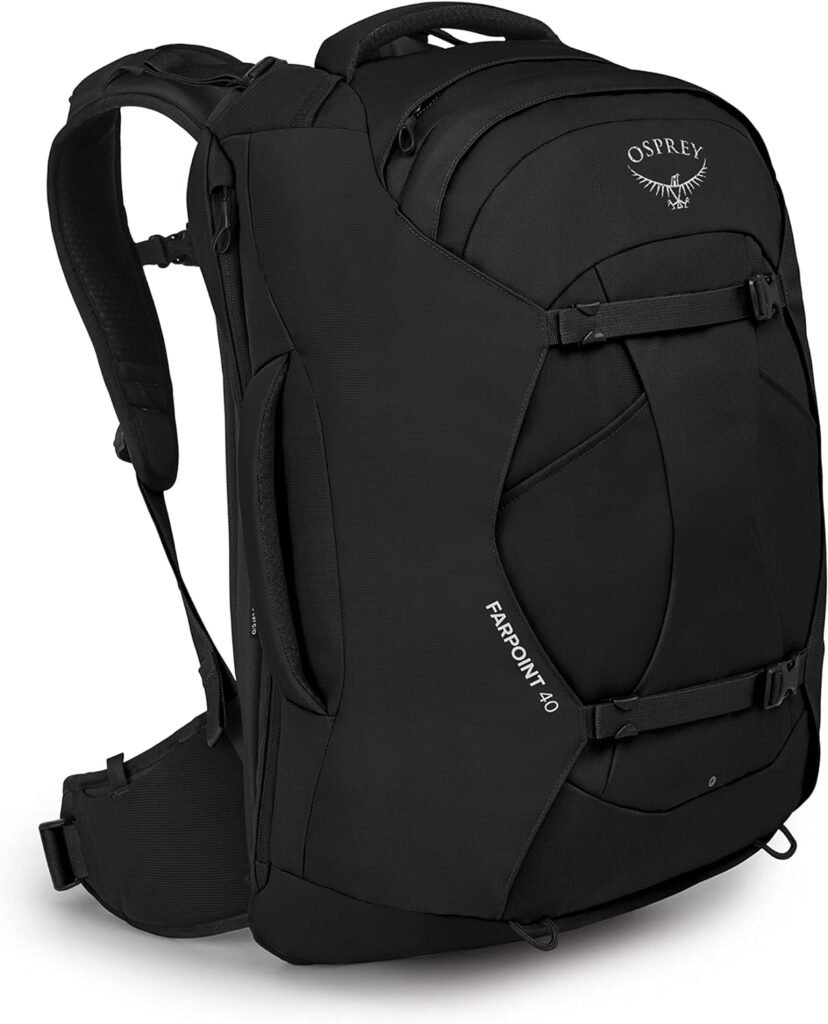 Osprey Farpoint 40L Mens Travel Backpack, Tunnel Vision Grey