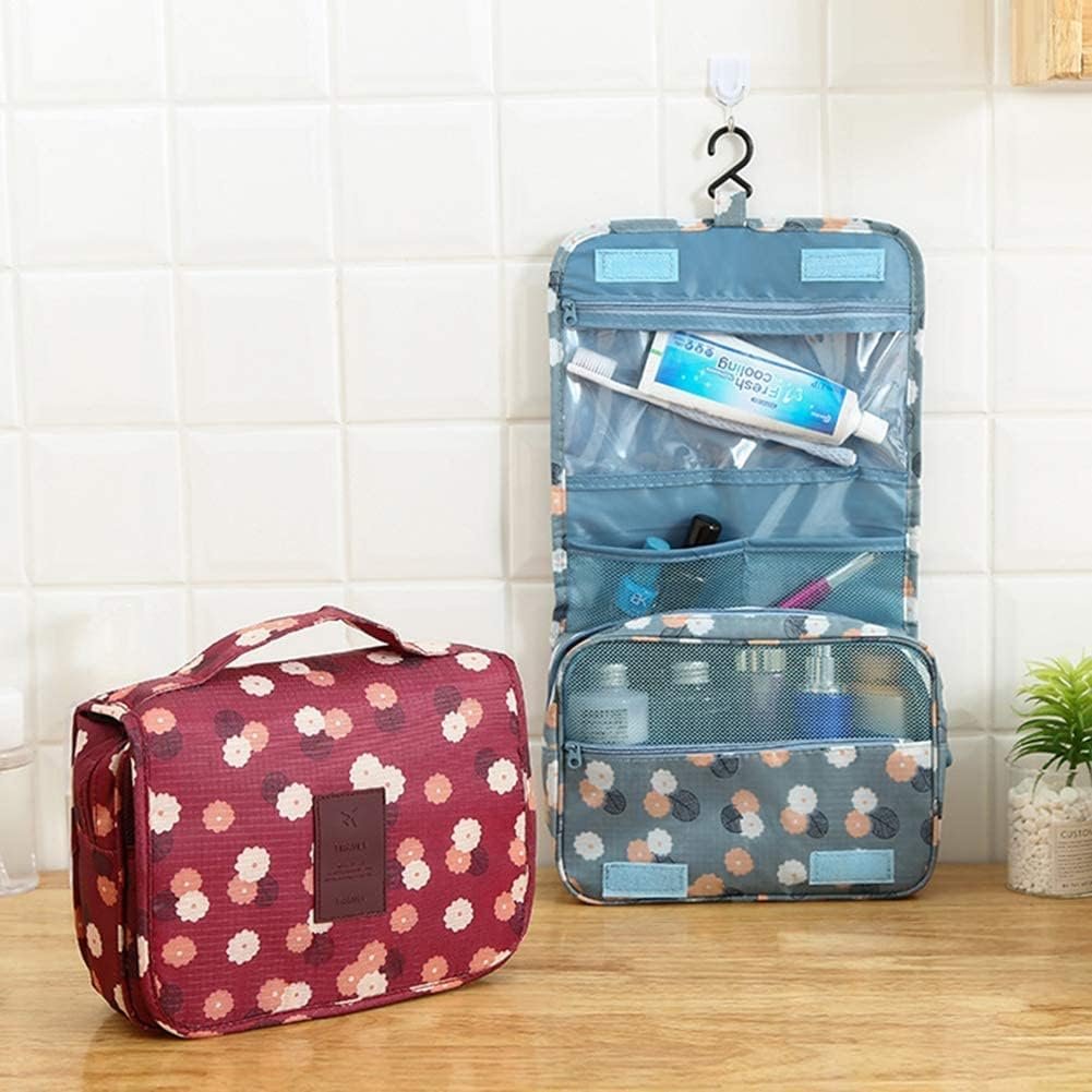 Sechunk Waterproof Travel Toiletry Bags Hanging Multi-function Cosmetic Bag Makeup Bag for Women